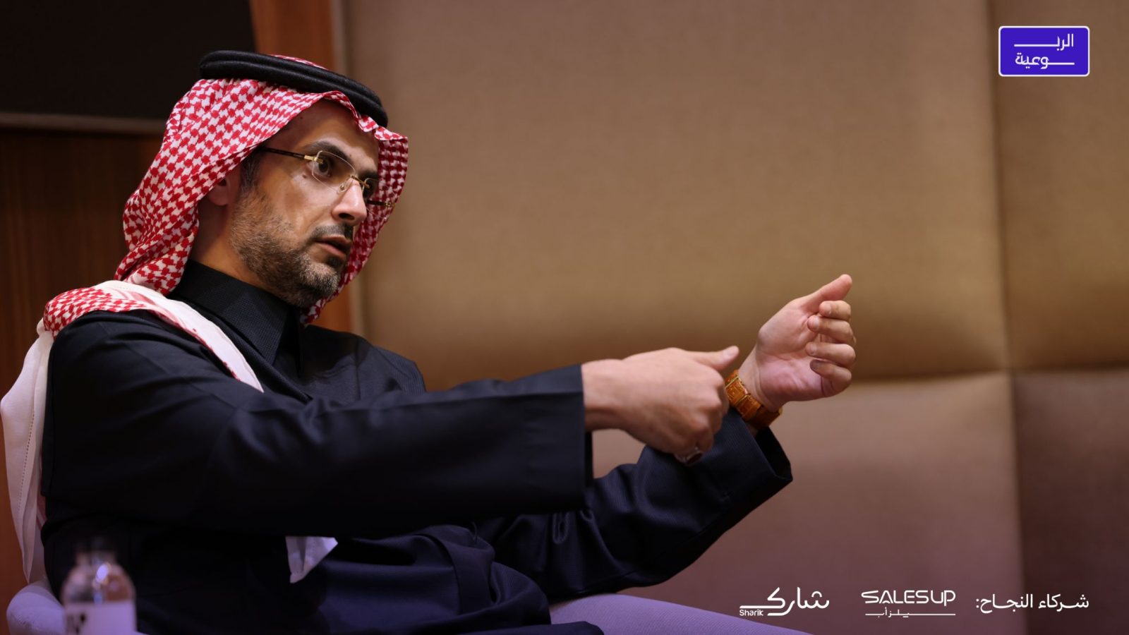 رائد الغامدي يتحدث خلال لقاء الربوعية